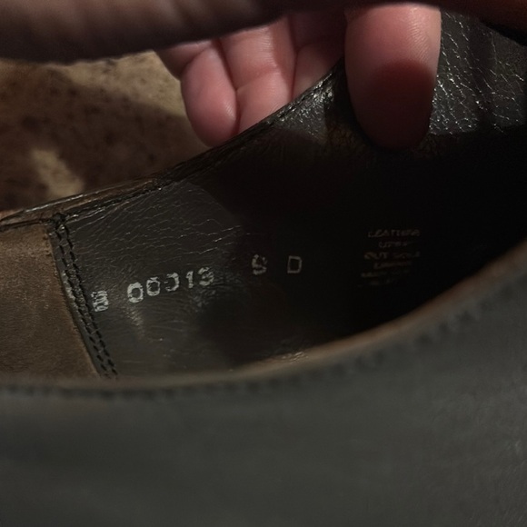 Stacy Adams Black Oxfords‎ with Smooth Leather and Closed Lacing - Picture 6 of 7